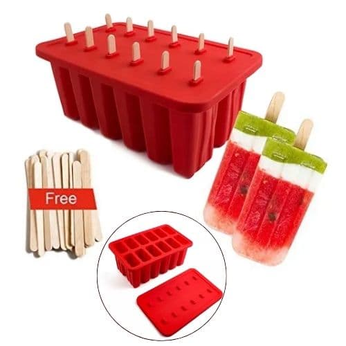 Moule à Sucettes en Silicone, 12 Cellules