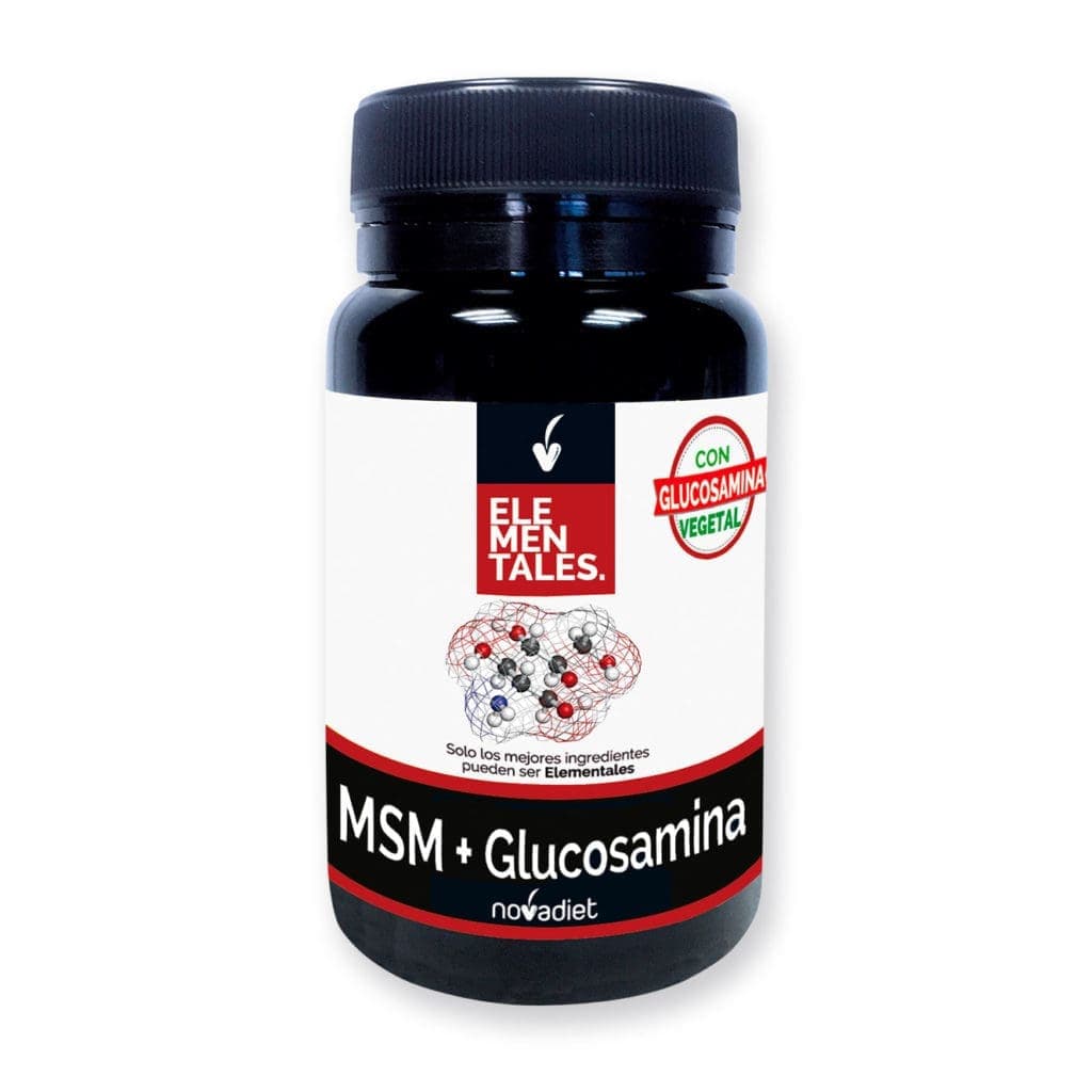 Complément Alimentaire MSM + Glucosamine Végétale Novadiet Pour La Santé Articulaire, 40 capsules