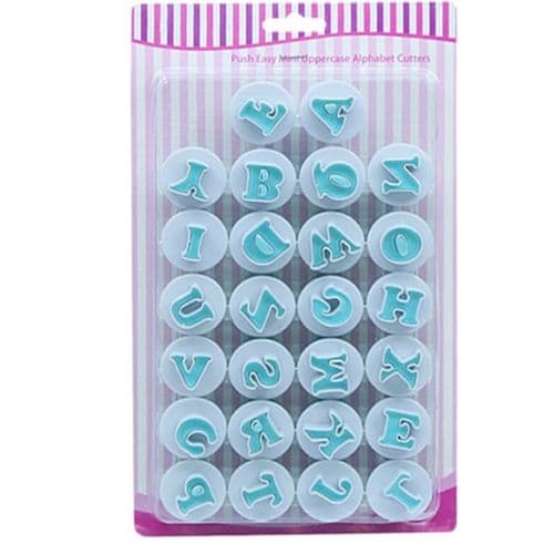 Lettres de pâte à sucre pour décoration de pâtisserie
