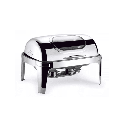 Réchaud à Buffet Rectangulaire en Acier Inoxydable 12L