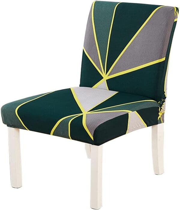 Housses de Chaise Extensibles Imprimées pour Salle à Manger 6 pièces